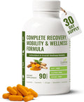 Turmeric Curcumin Supplement with Ginger, Boswellia, Bromelain & Black Pepper – High in Antioxidants – Supports Joint Health, Mobility & Recovery – Natural, Non-GMO, Third-Party Tested – 90 Capsules