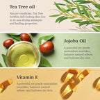 Purifect Tea Tree Oil Facial Serum for Skin - Tea Tree Essential Oil Serum for Face, Skin Clarity Support, Vitamin E for Antioxidant Support, Vegan Skincare, Cruelty Free - 1 fl oz