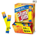 Slim Jim Smoked Meat Sticks, Mild Flavor, 6g Protein Per Serving, Snack Size, 0.28 oz. (100 Count)