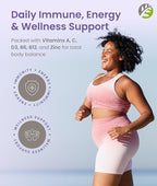 BariSlim Advanced Bariatric Multivitamin Gummies - Specially Formulated Bariatric Vitamins for Patients After Weight Loss Surgery - Supports Energy & Immune Health | Mixed Berry (90 Vegan Gummies)
