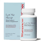 Womaness Let Me Sleep – Sleep Aid for Adults - Melatonin & Magnesium Supplement - Nighttime Rest Support with Magnesium for Better Relaxation and Night Sleep Support, Evening Wellness - 30 Capsules