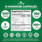 Zazzee Ultimate Urinary Tract Support Bundle | Super Concentrated Proanthocyanidin Cranberry Extract Capsules Plus D-Mannose 1000mg Capsules for UT & Bladder Cleansing