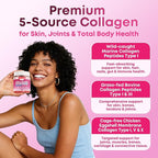 Sugar Free Collagen Gummies for Women & Men with Hydrolyzed Collagen Peptides, Biotin & Vitamin C, Multi Collagen Types I II III V X for Skin Hair Nails Digestive & Immune Health, 90 Count