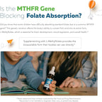 Organic Kids L-Methylfolate + Methyl B12 Cofactor - MTHFR Sublingual Form - 5-MTHF, Superior Form of Folate - Adjustable Dosing for All Ages - Mood, Behavior, Cognition - Organic Berry Flavor, 1 Fl oz