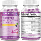 Totaria Sugar Free Multivitamin Gummies for Women 14+ w/Iron, Inositol, Folate, Biotin, Womens Daily Multivitamin Gummy w/Vitamin A, C, B, D3, K2, for Hair, Skin, Energy, Immune, Grape Flavor