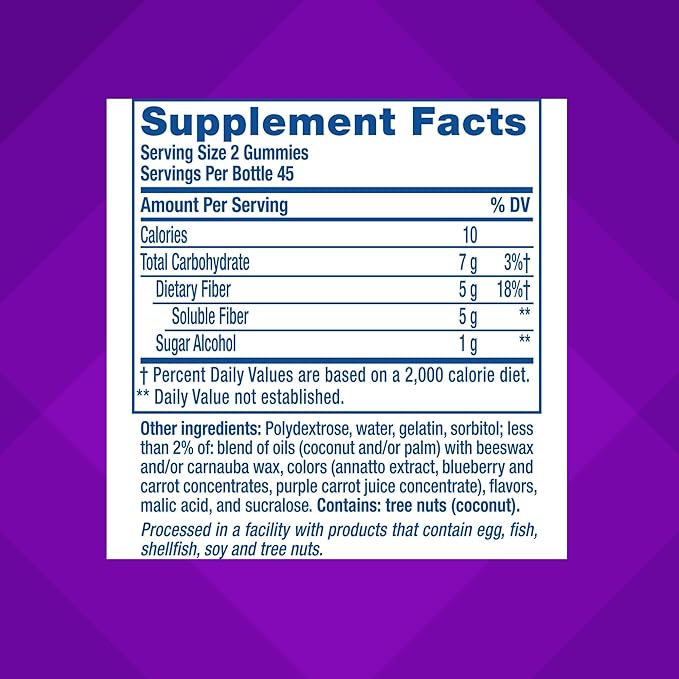 Vitafusion Fiber Well Gummy Vitamins, 90 Count (Packaging May Vary)