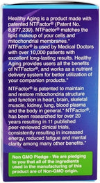 NTI Nutritional Therapeutics Inc. - Healthy Aging with NTFactor®, 120 Tablets - Youthful Vibrancy, Increased Energy, Improved Quality of Life (2)