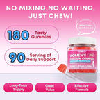 2 Pack Calcium Gummies for Women, Calcium Citrate 1200mg with Vitamin D3 K2, Collagen & Biotin, B0ne, Teeth, Immune & Hormone Support, Sugar Free, Non-GMO, Gluten-Free, Strawberry Flavor, 180 Count