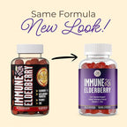 Grab The Gold Immunity Gummies | Elderberry Flavor with Vitamin C & Zinc | Cold & Flu Support, Vegan, Gluten-Free | 45 Day Supply, Made in USA