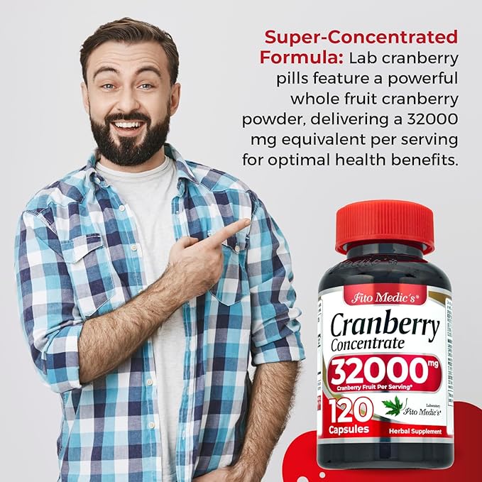 FITO MEDIC'S Lab | Cranberry Pills | Cranberry Supplement |120 softgels | Concentrate Extract