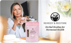 Remedy & Restore Herbal Tea for Hormone Balance - Natural Menstrual Cycle Support, Spearmint Flavor, Loose Leaves, 1 Count