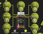 Shilajit Gummies – Pure Himalayan Shilajit Supplement with Fulvic Acid – 1000mg Natural Shilajit Pure Energy Support – Sugar-Free Raspberry Watermelon Flavor – Vegan, Non-GMO, Gluten-Free – 60 Count
