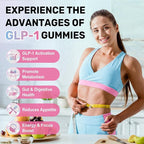 GLP-1 Support for Women & Men, Sugar-Free Gummies with Berberine, Cinnamon, Turmeric, Raspberry Ketone, Resveratrol, Appetite & Craving Control, Metabolism Digestion & Gut, No Stomach, 120 Count