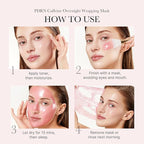 medicube Wrapping Mask PDRN Caffeine Overnight Peel Off Facial Mask | Firming, Depuffing & Hydration | Caffeine, Collagen For Refined, Glass Skin & Face Contour Support | Korean Skin Care, 2.53 fl.oz