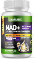 Built by Nature NAD Supplement – NAD+ Supplement with Nicotinamide Riboside 500mg, Quercetin & Trans-Resveratrol – NAD Plus/NR Supplement – NAD Resveratrol Supplement for Women & Men – 90 Capsules