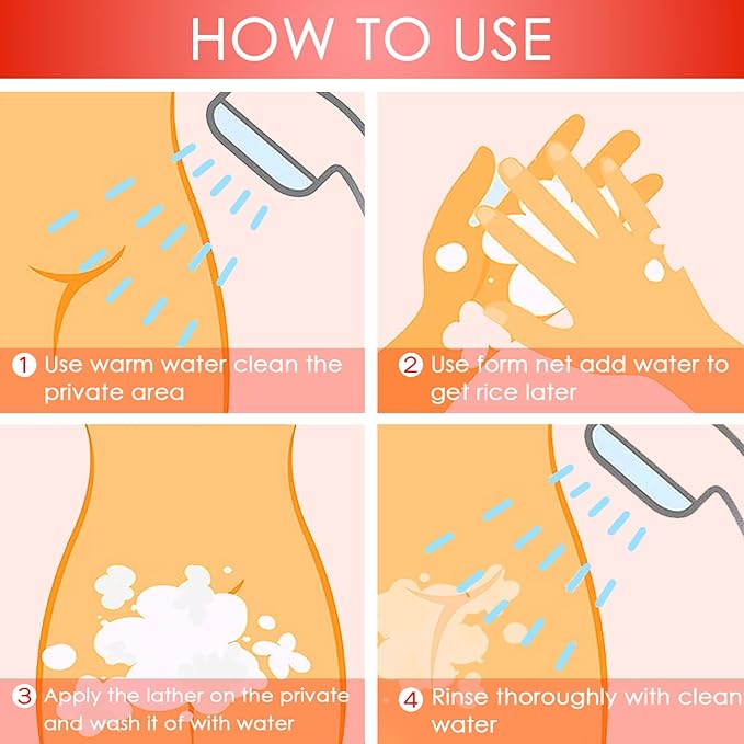 Yoni Soap Bars & Natural Yoni Oil Set, Natural Yoni Wash for Women Feminine Wash Deodorants pH Balance, Eliminates Odor, Strawberry Feminine Oil 30ml/1 oz, 2pcs 3.53 oz Bath Soap