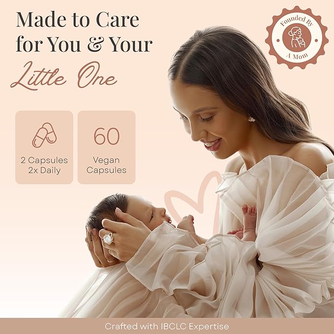 Elevate Lactation Supplement, Natural Lactation Support for Breastfeeding, Breast Milk Supply Increase, Fenugreek, Moringa, Thistle Alfalfa, Fennel, Vegan, Non-GMO, 60 Capsules