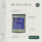 Luxmi Estates Holy Basil Tulsi Ginger Tea for Immunity | Loose Leaf 25 Cups (50g/1.76oz) | Caffeine Free | Non-GMO