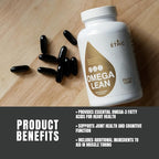 Sweat Ethic Omega Lean Muscle Toner, Non Stimulant Formula with Omega 3, 6 & 9 Fatty Acids, Cla, L Carnitine & Vitamin E, Fish Oil Capsules, Daily Supplements for Men & Women, 120 Softgel Capsules