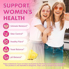 Her Juicy Feminine Probiotics Gummies with Slippery Elm & Lactobacillus Blend, Supports pH Balance & Immune Function, Promotes Vaginal Wellness, Pineapple Flavor, 60 Count