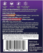 Sambucol Black Elderberry Gummies for Kids - Elderberry Gummies with Zinc and Vitamin C, Chewable Supplement for Kids, Low Sugar, Berry Flavor - 30 Count