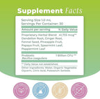 Debloat Organic Liquid Drops for Natural Gas & Bloating Relief, Supports Digestive & Gut Health with Probiotic, Dandelion, Ginger, Fennel, Peppermint 1.0 Fl Oz.