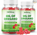 Oil of Oregano with Black Seed Oil, 2-in-1 Black Seed Oil Supplement for Women & Men Support Antioxidant Health, Sugar Free & Vegan Raspberry Herbal Gummies, 120 Count
