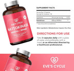 Eve's Cycle Nattokinase Supplement 4000 FU - 270 Vegan Natto Capsules - Premium Japanese Enzyme, Natural Blood Thinner, Organic, No Stearates, Non-GMO, Made in USA