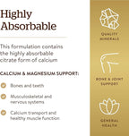 Solgar Calcium Magnesium Citrate, 250 Tablets - Supports Healthy Bones & Teeth - Musculoskeletal & Nervous System Support - Highly Absorbable - Non-GMO and Vegan - 50 Servings