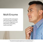 THORNE - Multi Enzyme (Formerly B.P.P.) - Betaine, Pepsin, Pancreatin - Comprehensive Blend of Digestive Enzymes to Support Normal Digestion* - Dairy-Free - 180 Capsules - 90 Servings