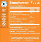 The Vitamin Shoppe Glucosamine Chondroitin MSM Capsules, Joint Health & Mobility Support Supplement for Men & Women, Supports Cartilage & Flexibility, Gluten Free, Dairy Free, 360 Capsules