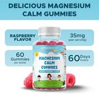 Vitamatic Kids Magnesium Calm Gummies - 60 Vegan Count - Great Tasting - Promote Healthy, Muscle, Bone, & Energy Support