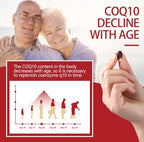 DRFOSTER Coq10 Ubiquinol 200mg, Coq10 200mg Softgels, Max Absorption Ubiquinol with Vitamin E & PQQ & Black Pepper, Powerful Antioxidant, 120 Softgels