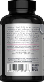 NeoCell Hyaluronic Acid Capsules | 60 Pills | 125 mg | Daily Hydration | Hair, Skin & Nails | Vegan Supplement