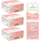 Flushable Feminine Wipes pH-Balanced & Unscented for Sensitive Skin | Individually Wrapped, Septic-Safe, Aloe-Infused | Travel & Home Use (90 Count)