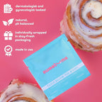 Sweetums Feminine Wipes For Women, Individually Wrapped - pH Balanced Biodegradable Flavored Intimate Wipes - Cinnamon Bun, Pack of 10