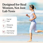 Nourished AndroEase Plus for Women’s Health - Zinc, Reishi, Green Tea and Saw Palmetto for Women - for Energy, Vitality, Facial Hair and Daily Wellness - 360 Capsules, Made in USA