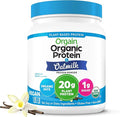 Orgain Organic Vegan Protein Powder + Oat Milk, Vanilla Bean - 20g Plant Based Protein, Gluten Free, No Dairy, Soy or Lactose Ingredients, Low Sugar, Non-GMO, Kosher, For Shakes & Smoothies - 1.05lb