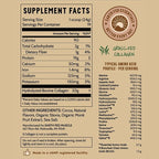 Earth Fed Muscle Chocolate Collagen Peptides Powder – Grass Fed Hydrolyzed Collagen for Women & Men - Healthy Bones, Skin & Hair - Types 1 & 3 Collagen Powder, 20g Per Serving, 19 Servings