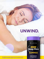 Carlyle Sleep Gummies with Melatonin and Magnesium | 120 Count | Blueberry Pomegranate Flavor | Support Complex with L-Theanine | Vegan, Non-GMO, Gluten Free