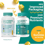 SmartyPants Prenatal Vitamins for Women, Multivitamin Gummies: Pre and Postnatal Vitamins, Biotin, Methylfolate, Vitamin D3, C, Vitamin B12, B6, A, K & Zinc, Inositol, 60 Count (30 Day Supply)