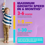 Height Growth Gummies for Kids & Teens - Calcium, Vitamin D3 + K2, Zinc, Magnesium, L-Arginine - Teen Multivitamin Gummies for Children Bone Strength and Immunity - 60 Gummies