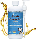 Natural Dog Company Arctic Omega Oil for Dogs – Salmon, Pollock, Krill & Algal, DHA Supports Skin & Coat, Joint Mobility, Cognitive Health & Immune Wellness, Liquid Fish Oil Pump,16 oz