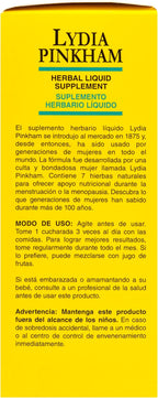 Lydia Pinkham Liquid Herbal Supplement for Menstruation and Menopause Support, 8 Ounce