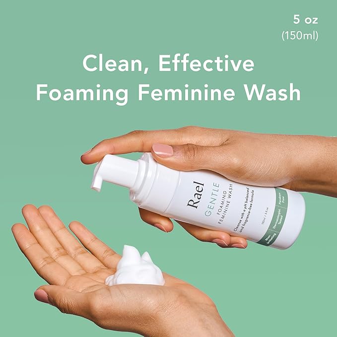 Rael Feminine Wash, Foaming Cleansing Wash - pH Balance Intimate Wash Women (5oz, 2 Pack)