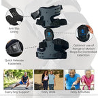 Comfyorthopedic UPGRADED Single Side OA Medial Unloader Knee Brace for Men and Women Osteoarthritis & Arthritis Pain Support, Bone on Bone Joint Offloader L1851 L1843 Built-in Hex Key, Fits Up To 32in Plus Size Thigh Left