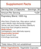 Secrets of the Tribe Cycle Regulator 60 Capsules, 1000 mg, Vitex,Partridgeberry, Lady's Mantle, Black Cohosh, Yarrow, Dong Quai. Women's Health Formula (60 Capsules)