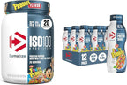 Bundle of Dymatize Performance Protein Shake, Fruity Pebbles (12 pack) + ISO100 Whey Protein Powder Isolate, Fruity Pebbles (20 Servings)