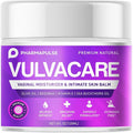 Pharmapulse Organic Vaginal Moisturizer, Vulva Balm Cream, Intimate Skin Care, Menopause Support - Relieves Dryness, Itching, Burning, Redness, Chafing, Odor, Irritation - Estrogen Free 4oz